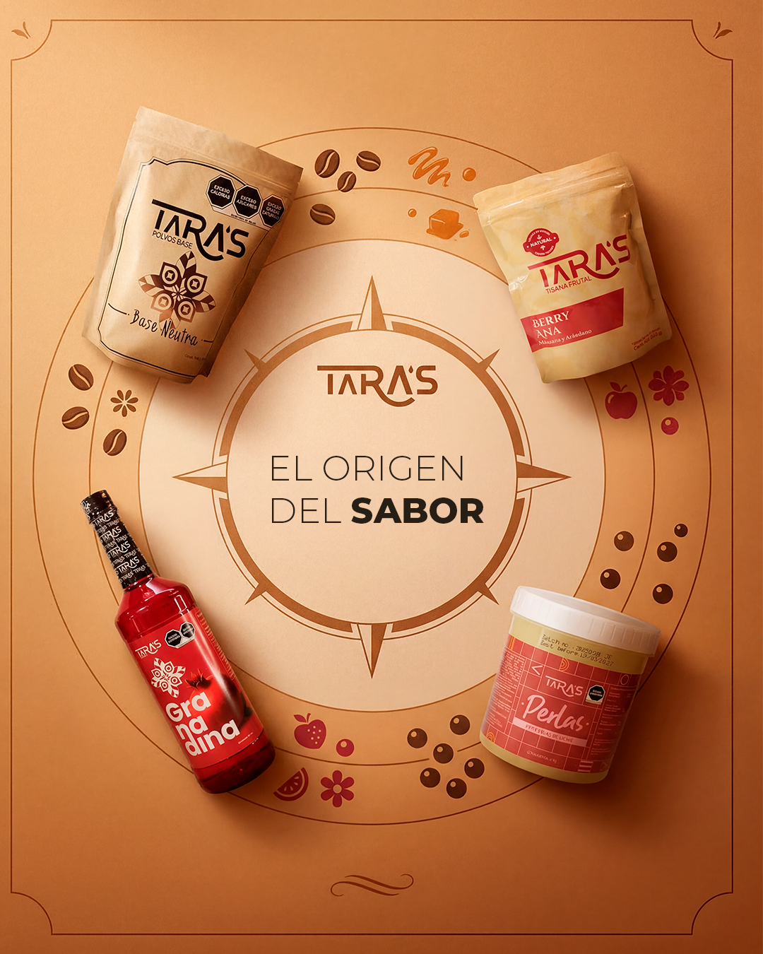 tisanas frutales para bebidas en cafeterías