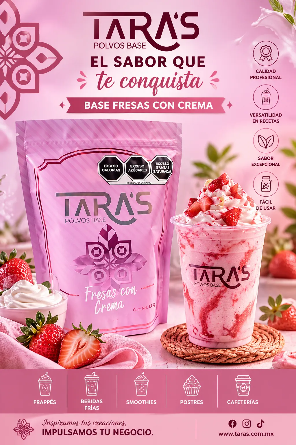 Fresas con crema