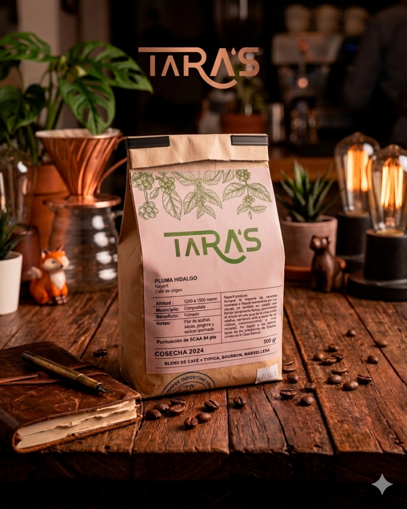 cafe de especialidad oaxaca pluma hidalgo taras grano 500g mexico